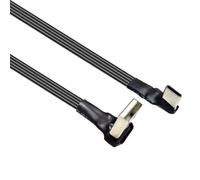 Right Angles Type C Data Cable 90° Angled Head Type C Charging Cord For Small Space For Phones Gaming Consoles Flat Flexible USB To USB A Cable