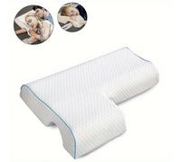 (Right arm) 1pc Arched Cuddle Pillow With Slow Rebound Memory Foam For Couples - Anti-pressure Hand Pillow For