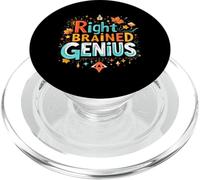 Right Brained Genius Typographic PopSockets PopGrip for MagSafe
