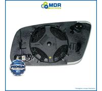 Right Curved Thermal Mirror Glass Blue for Audi A3 2000-2003
