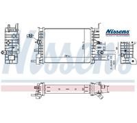 RIGHT FRONT COOLANT RADIATOR 607033 NISSENS I