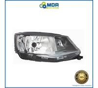 Right Front Headlight Black Parabola - DX - Skoda Fabia 15