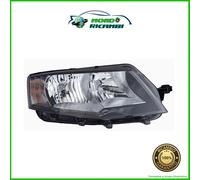 Right Front Headlight Black Parabola - DX - Skoda Octavia 13->16