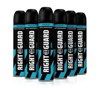 Right Guard Mens Deodorant, Total Defence 5, Cool 48H High-Performance Anti-Perspirant Spray, Multipack 6 x 250 ml