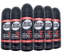Right Guard Mens Deodorant, Total Defence 5 Original Anti-Perspirant Sprat, Multipack 6 x 150 ml