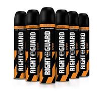 Right Guard Mens Deodorant, Total Defence 5 Sport 48H High-Performance Anti-Perspirant Spray, Multipack 6 x 250 ml