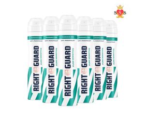 Right Guard Women Deodorant, Total Defence 5 Pure Anti-Perspirant 6 x 250 ml