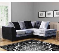 (Right Hand) Aurora Crushed Velvet Corner Sofa Snugg Furniture UK Limited Multi One Size