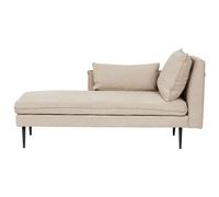 Right-Hand Chaise Longue YERRES Fabric Beige