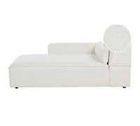 Right-Hand Chaise Lounge HELLNAR Boucle Off-White
