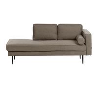 Right-Hand Chaise Lounge MIRAMAS Fabric Brown