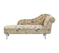 Right Hand Chaise Lounge Print Beige NIMES