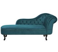 Right Hand Chaise Lounge Velvet Teal NIMES