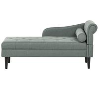 Right-Hand Chaise Lounge YVOIRE Fabric Green