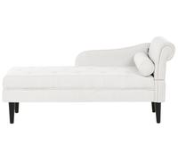 Right-Hand Chaise Lounge YVOIRE Fabric Off-White