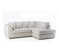(Right Hand Corner, Mink) Milo Jumbo Cord Corner Sofa