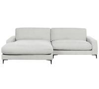 Right-Hand Corner Sofa MALOY Light Grey Chenille Right Hand