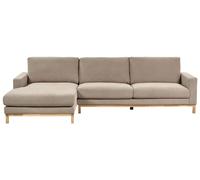 Right-Hand Corner Sofa SIGGARD Taupe Fabric Right Hand