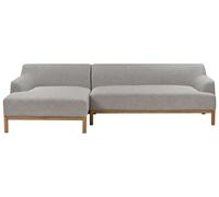Right-Hand Corner Sofa SOSJO Light Grey Fabric Right Hand
