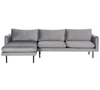 Corner Sofa 4 Seater VINTERBRO Velvet Grey Right Hand