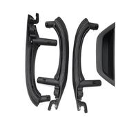 Right Hand Drive Car Inner Door Handle with Leather Door Handle Assembly Compatible for BMW X3 X4 F25 F26 2010-2016(Grey)