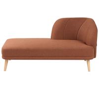 Right-Hand Chaise Longue TANLAY Fabric Golden Brown