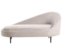 Right Hand Fabric Chaise Lounge Taupe VALREAS