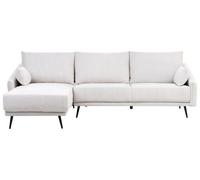 Beliani Corner Sofa Varde Fabric Off-White Right Hand