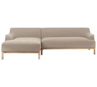 Right Hand Fabric Corner Sofa Taupe SOSJO