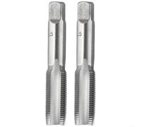 Right Hand Fluted Hand Tap Pair, HSS Material for Metric Threads in Iron, Steel, Copper, and Aluminum Projects (M18x1.5mm)