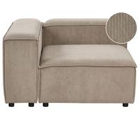 Right Hand Jumbo Cord Corner Section Taupe ARDAL
