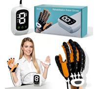Right Hand Robotic Rehabilitation and Therapy Glove with LED Display, 9 Adjustable Modes, Rechargeable Finger Orthosis for Stroke Hemiplegia, Arthritis, Cerebral Palsy, and Hand Function Recovery