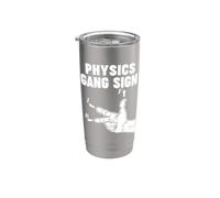 Right-Hand Rule Physics Gang Sign Stainless Steel Insulated Tumbler