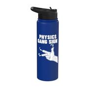 Right-Hand Rule Physics Gang Sign Stainless Steel Insulated Water Bottle