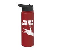 Right-Hand Rule Physics Gang Sign Stainless Steel Insulated Water Bottle