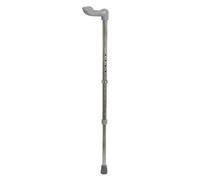Right Handed Ergonomic Handled Walking Stick - 12 Height Settings - Medium Loops Multi One Size