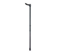 Right Handed Ergonomic Handled Walking Stick - Palm Grip - 14 Heght Settings