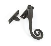 Right Handed Lockable Night Vent Window Fastener in Monkey Tail Design - Beeswax Finish