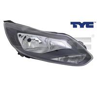 TYC Headlights 20-12569-15-2 Right H7, H1 black for right-hand traffic FORD: FOCUS 3, FOCUS 3 Turnier