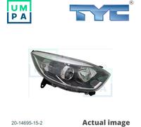 RIGHT HEADLIGHT FOR RENAULT CAPTURI H4B400/412/408 0.9L 3cyl CAPTUR I H5F403