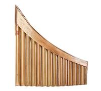 Right Left Hand 15 Pipes Natural Bamboo Pan Flute G for Key Panpipe with Soft Storage Bag Folk Woodwind Musical Instrume