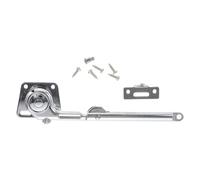 Right Mount Hydraulic Lid Stay Hinge Silver Zinc Alloy Buffered Closing