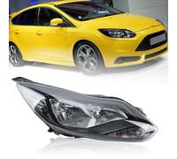 Right O/S Driver Side Black Halogen Headlight Assembly Fits For Ford Focus MK3 Zetec & Titanium 2011-2015 Headlamp W/Bulb RHD