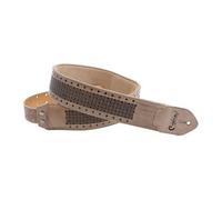Right On Straps Leathercraft Granada Guitar Strap (Beige)