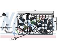 RIGHT OR LEFT RADIATOR FAN WITH HOUSING FITS FOR AUDI A1 A3 TT SEAT ALTEA