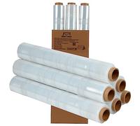 Right Pack Pallet Wrap | 17mu Thick Industrial Strength | Heavy Duty Shrink Wrap | Tear Resistant Stretch Wrap 400mm x 120m | Moving Essentials for Homes and Industrial Use | (12 Clear Rolls)