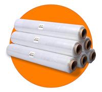 Right Pack Shrink Wrap 23mu 400mm x 170m | Pallet Wrap Tear Resistant | Shrink Wrap Rolls | Cling Wrap for Packaging, Moving Home, Boxes | Heavy Duty Clear Pallet Wrap | 6 Rolls Clear