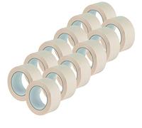 Right Pack Wide Masking Tape 48mm x 50m 12 Rolls | For Painting & Decorating | Painters Tape | Strong Adhesion | Leaves No Residue | Indoor Use