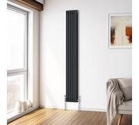 Right Radiators 1800X292 mm Vertical Traditional 3 Column Cast Iron Style Radiator Anthracite