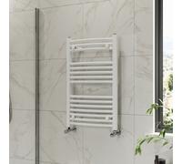 Right Radiators 800X500 mm Curved Heated Towel Rail Radiator Bathroom Ladder Warmer White